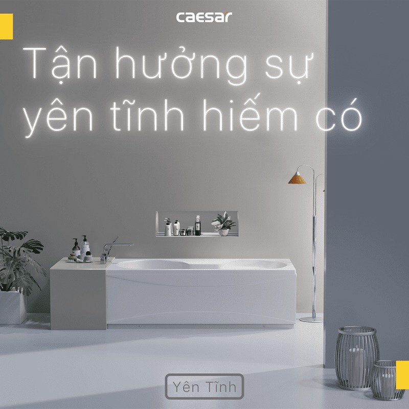 Bồn tắm chân yếm 1m7 Caesar AT0370L(R) - 5