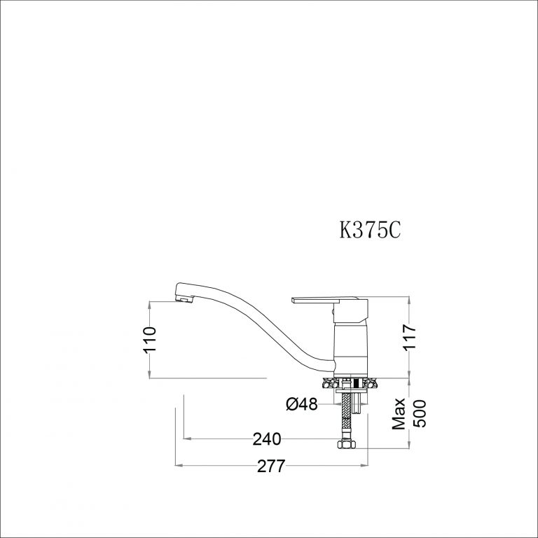 Vòi bếp nóng lạnh Caesar K375C - 10
