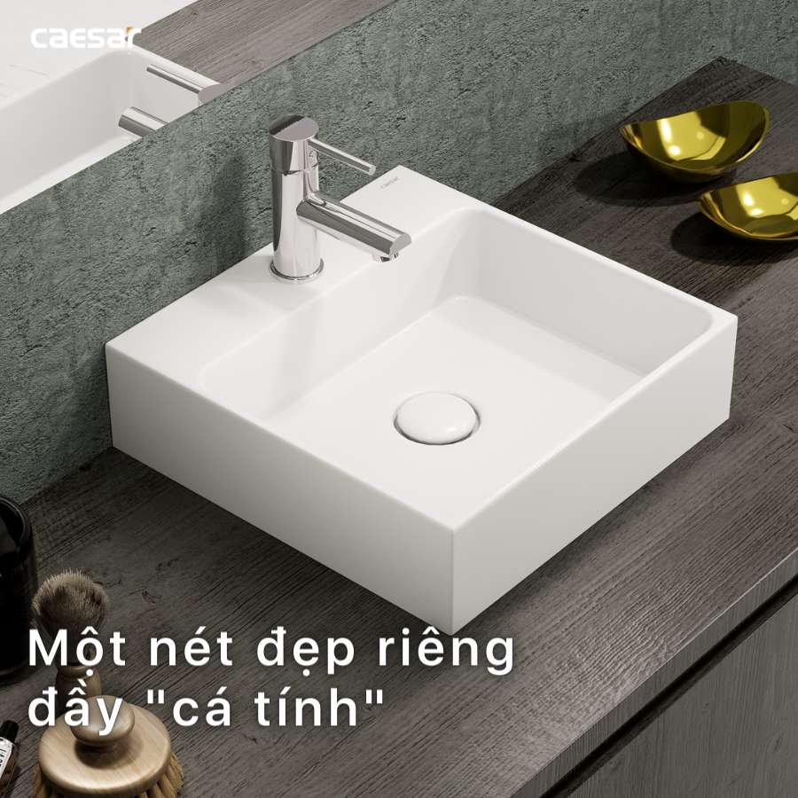 Chậu lavabo đặt bàn Caesar LF5257 - 8