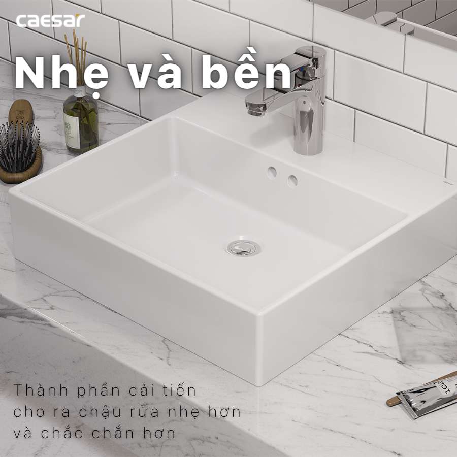 Chậu lavabo đặt bàn Caesar LF5263 - 10