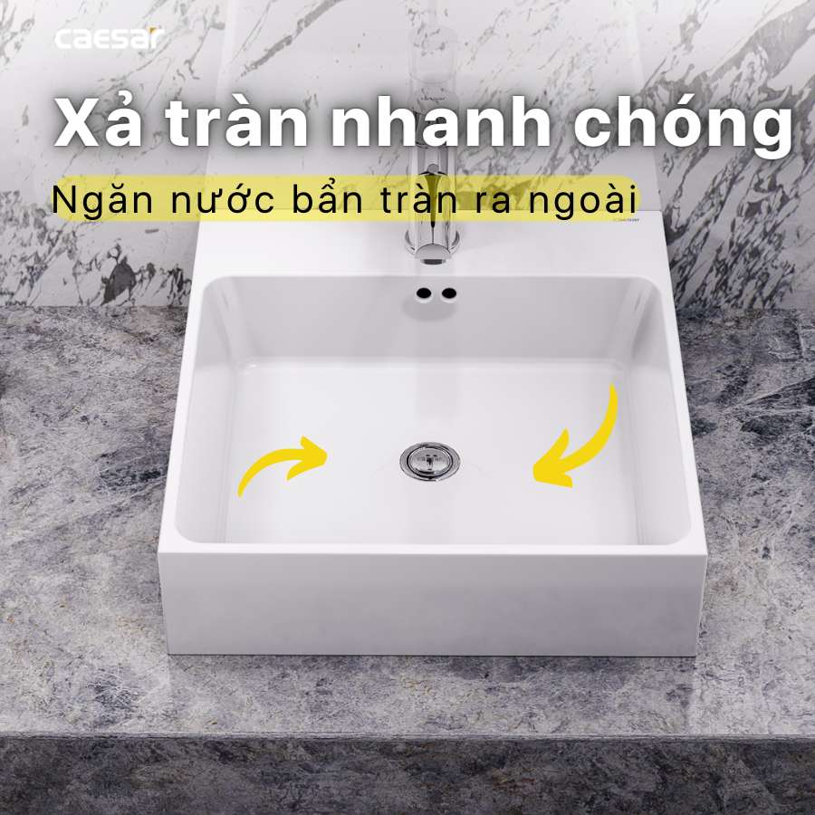 Chậu lavabo đặt bàn Caesar LF5261 - 11
