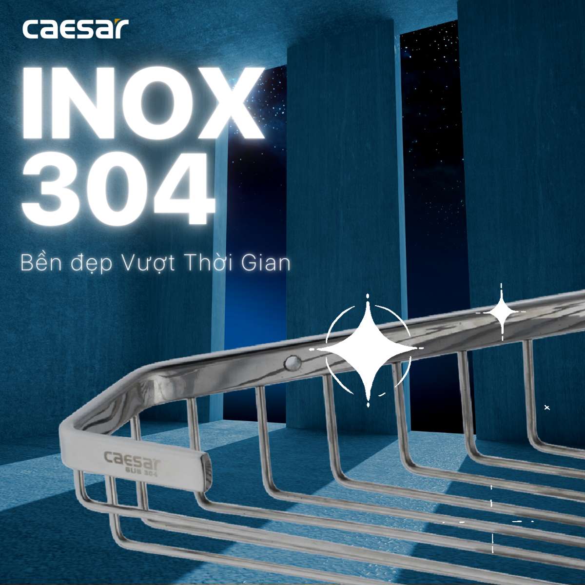Kệ góc inox Caesar ST854 - 11