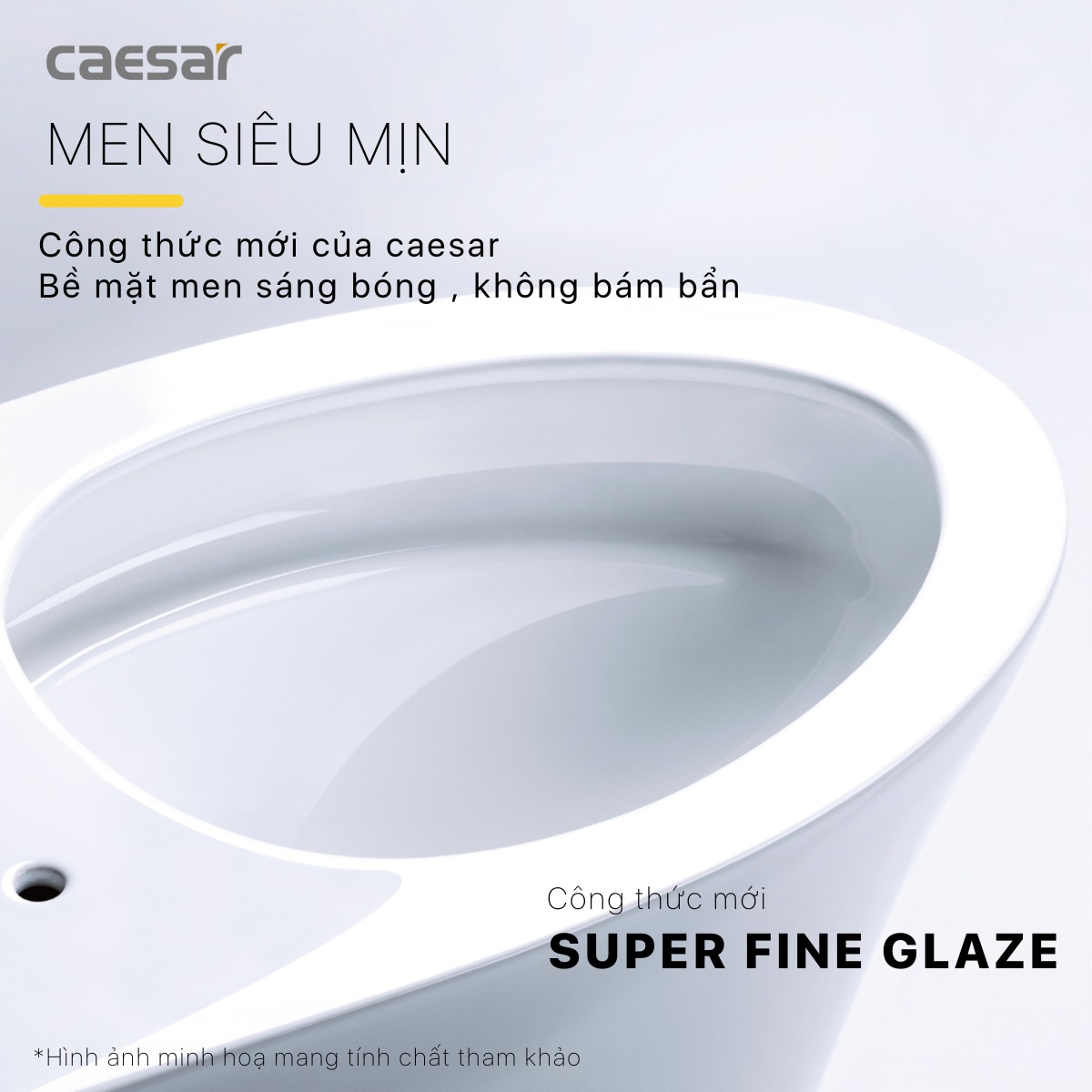 Bồn cầu 2 khối Caesar CD1340 nắp đóng êm - 7