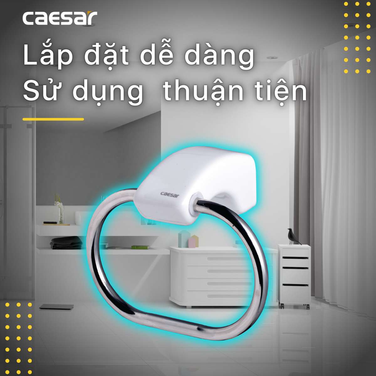 Vòng treo khăn Caesar Q948 - 6