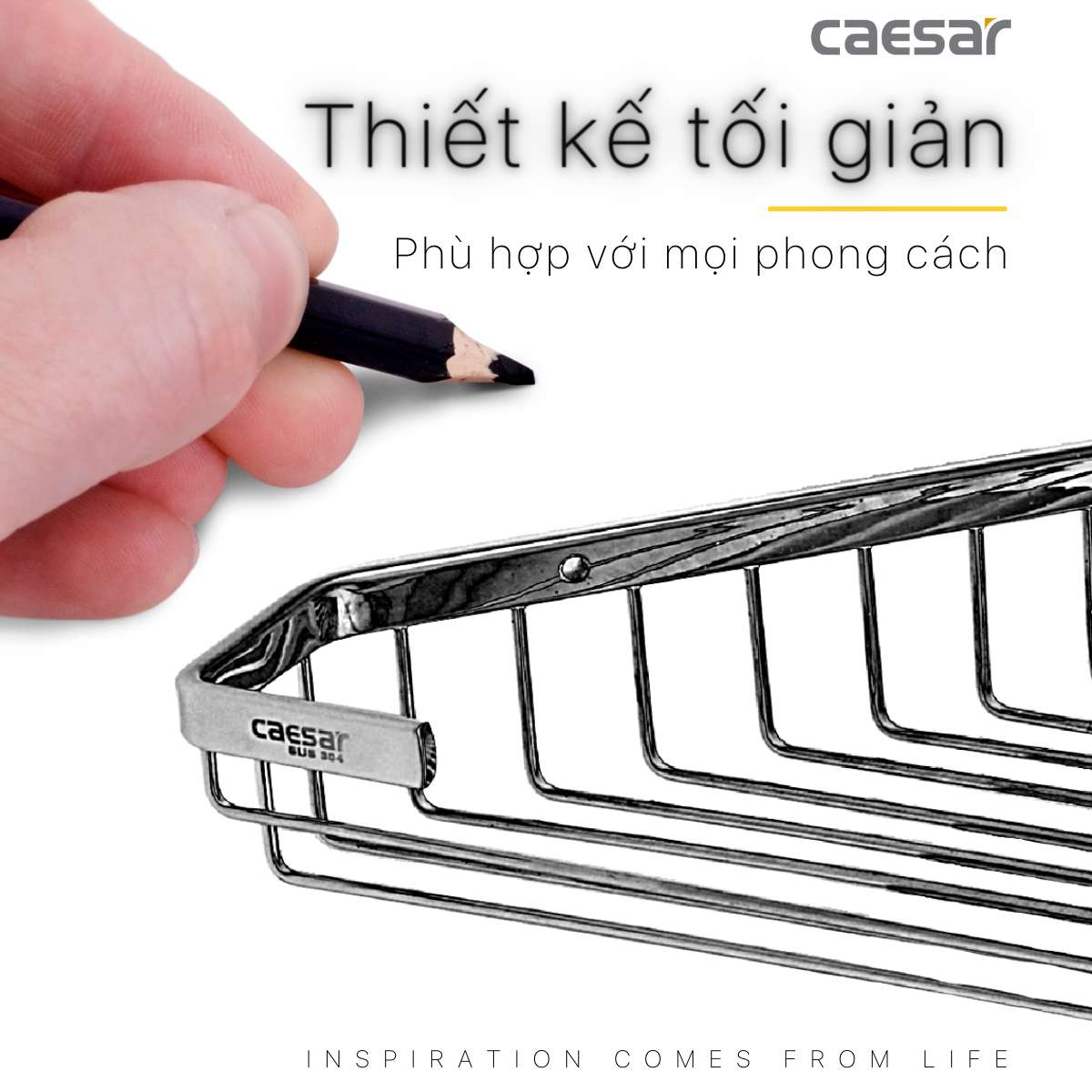 Kệ góc inox Caesar ST854 - 10
