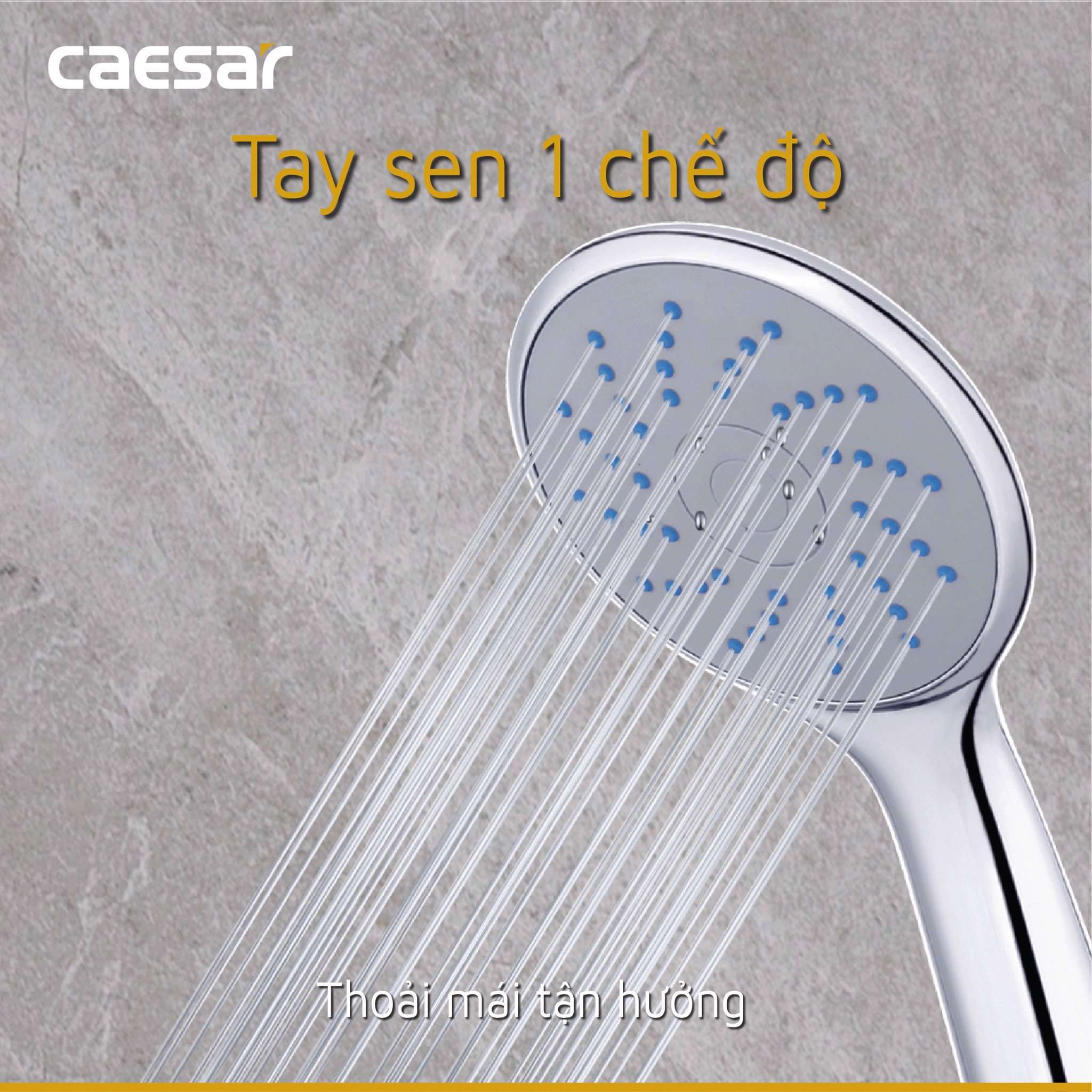 Bộ vòi sen tắm lạnh Caesar S063C (Tay sen tắm xi) - 21