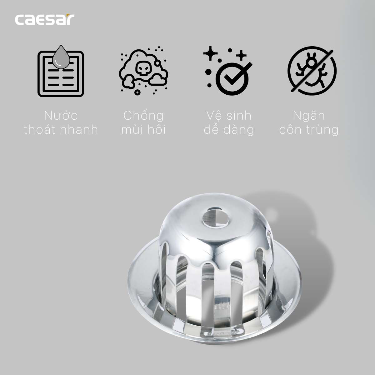 Cầu chắn rác 115x115mm Caesar F2323A - 9