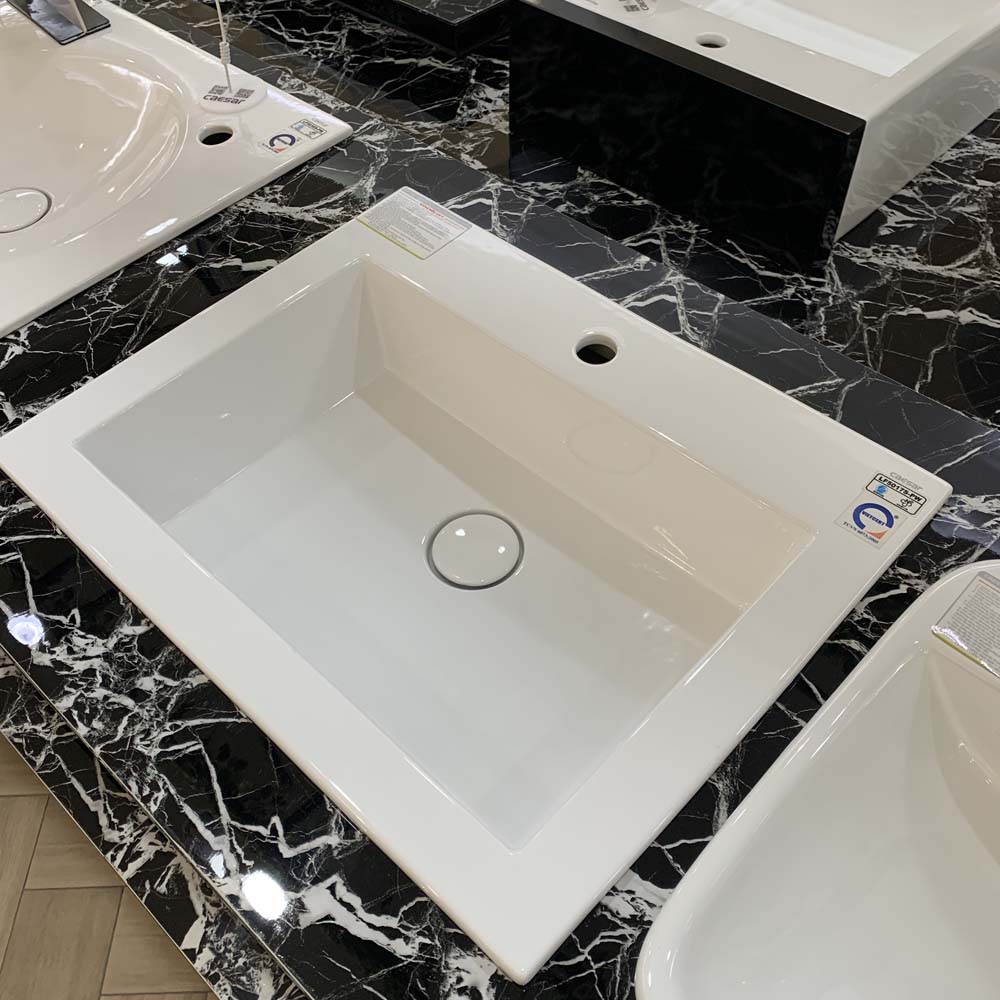 Chậu lavabo dương vành Caesar LF5017 - 4