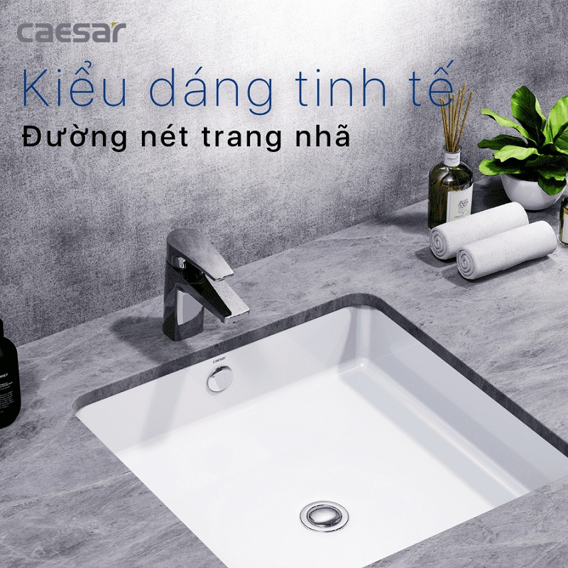 Chậu rửa mặt lavabo âm bàn Caesar LF5127 - 7