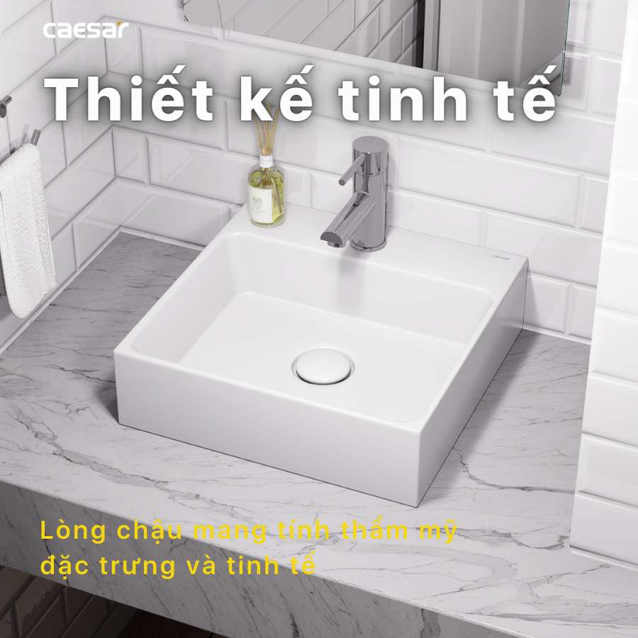 Chậu lavabo đặt bàn Caesar LF5257 - 12