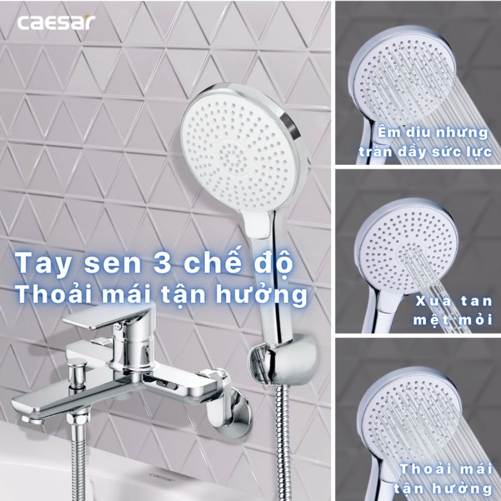 Bộ vòi sen tắm nóng lạnh Caesar S503C - 9