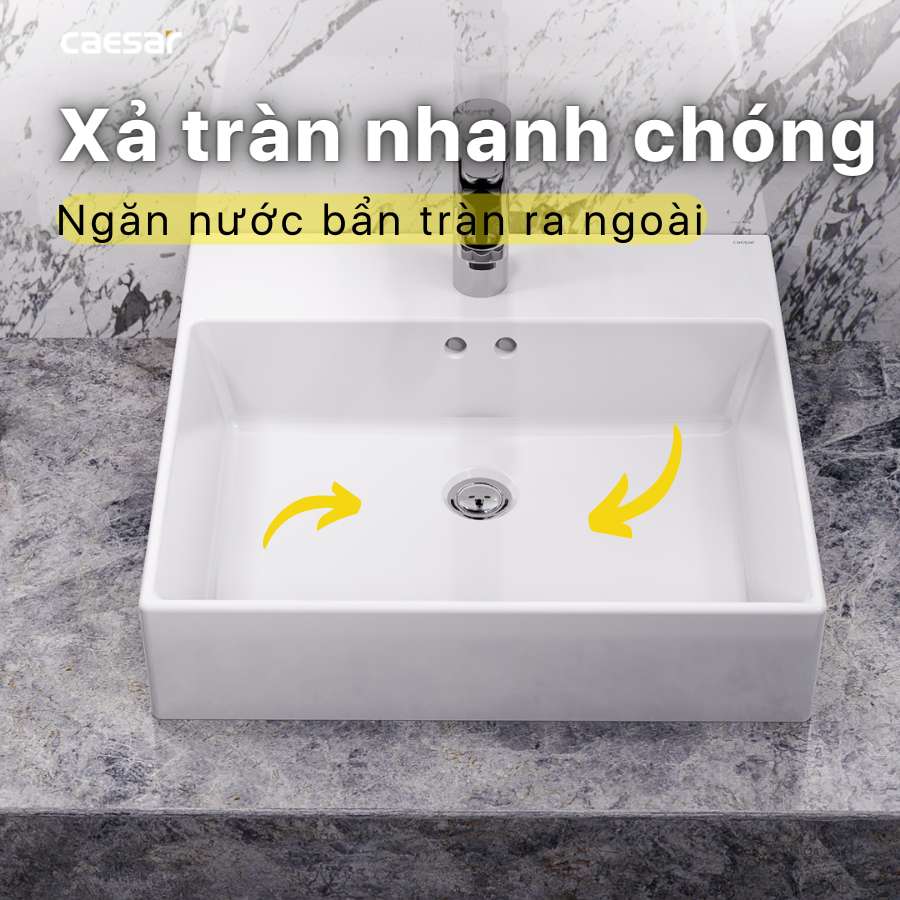 Chậu lavabo đặt bàn Caesar LF5263 - 11