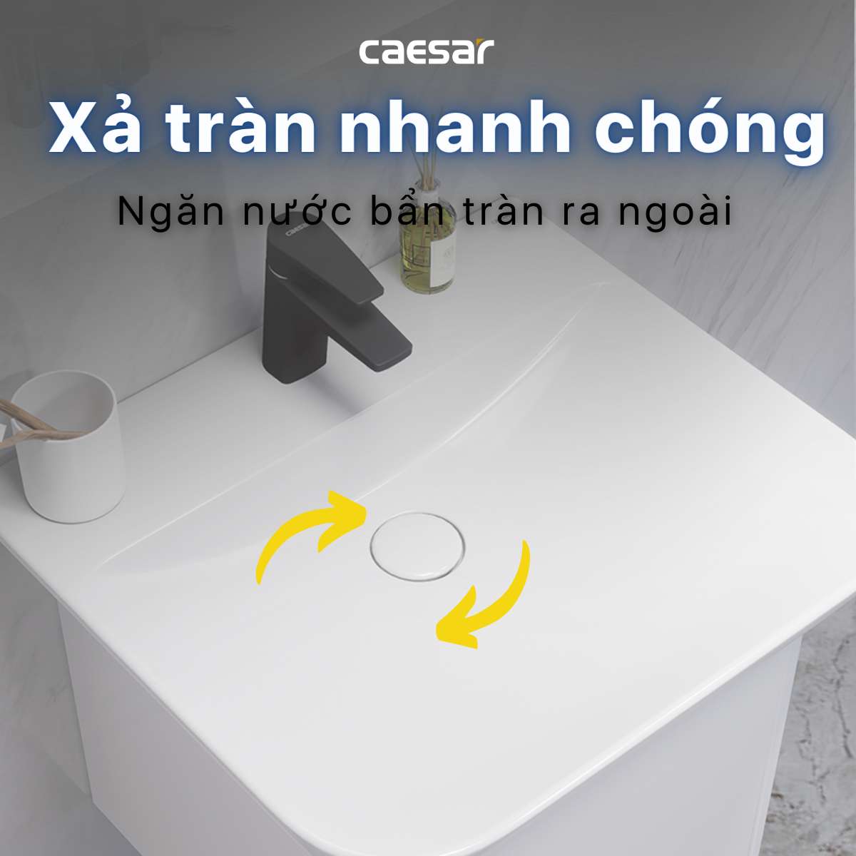 Chậu lavabo treo tường Caesar LF5370 - 11