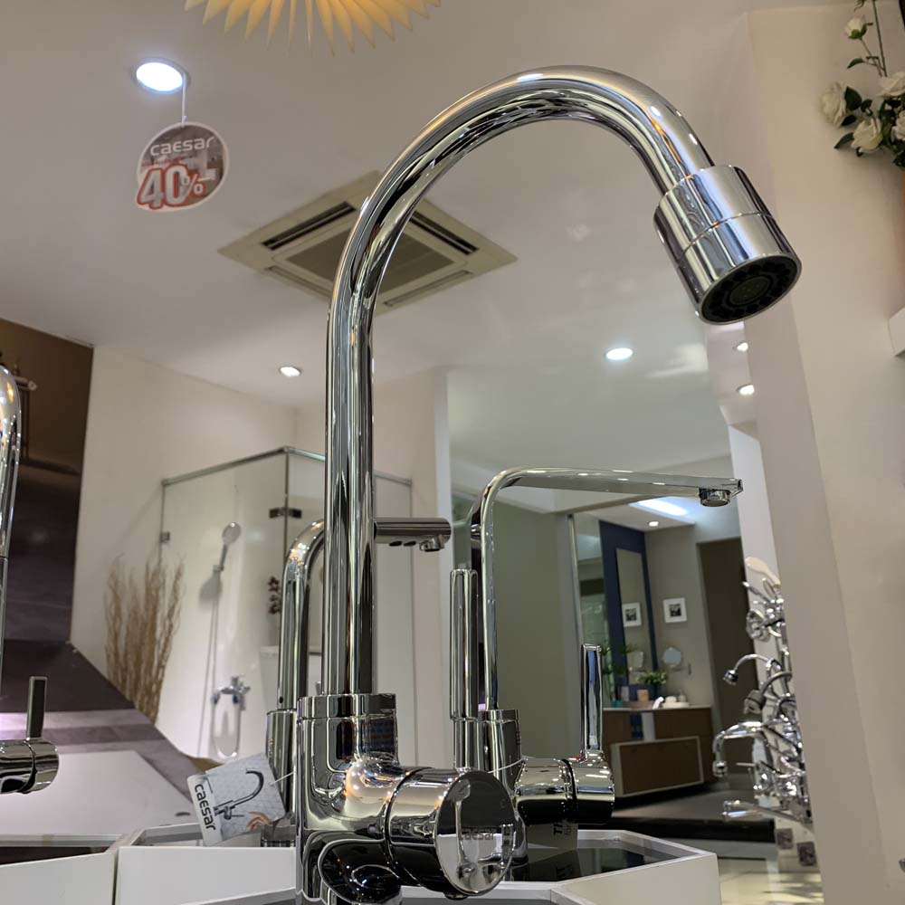 Vòi bếp nóng lạnh Caesar K325C 3 chế độ xả - 3