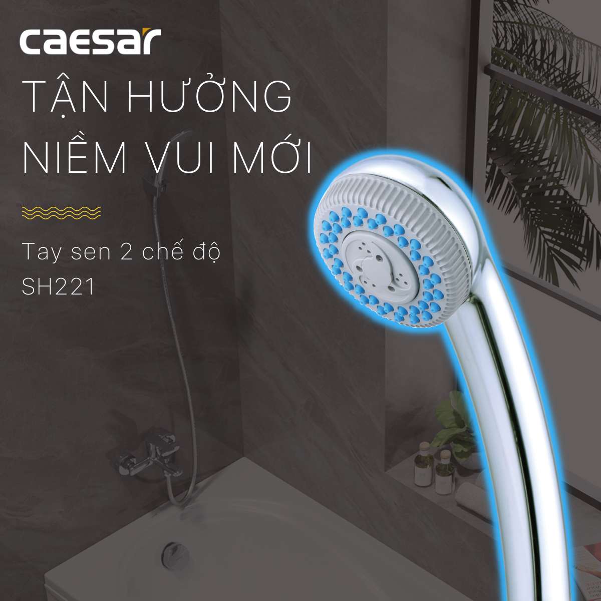 Tay sen tắm 2 chế độ Caesar SH221 - 2