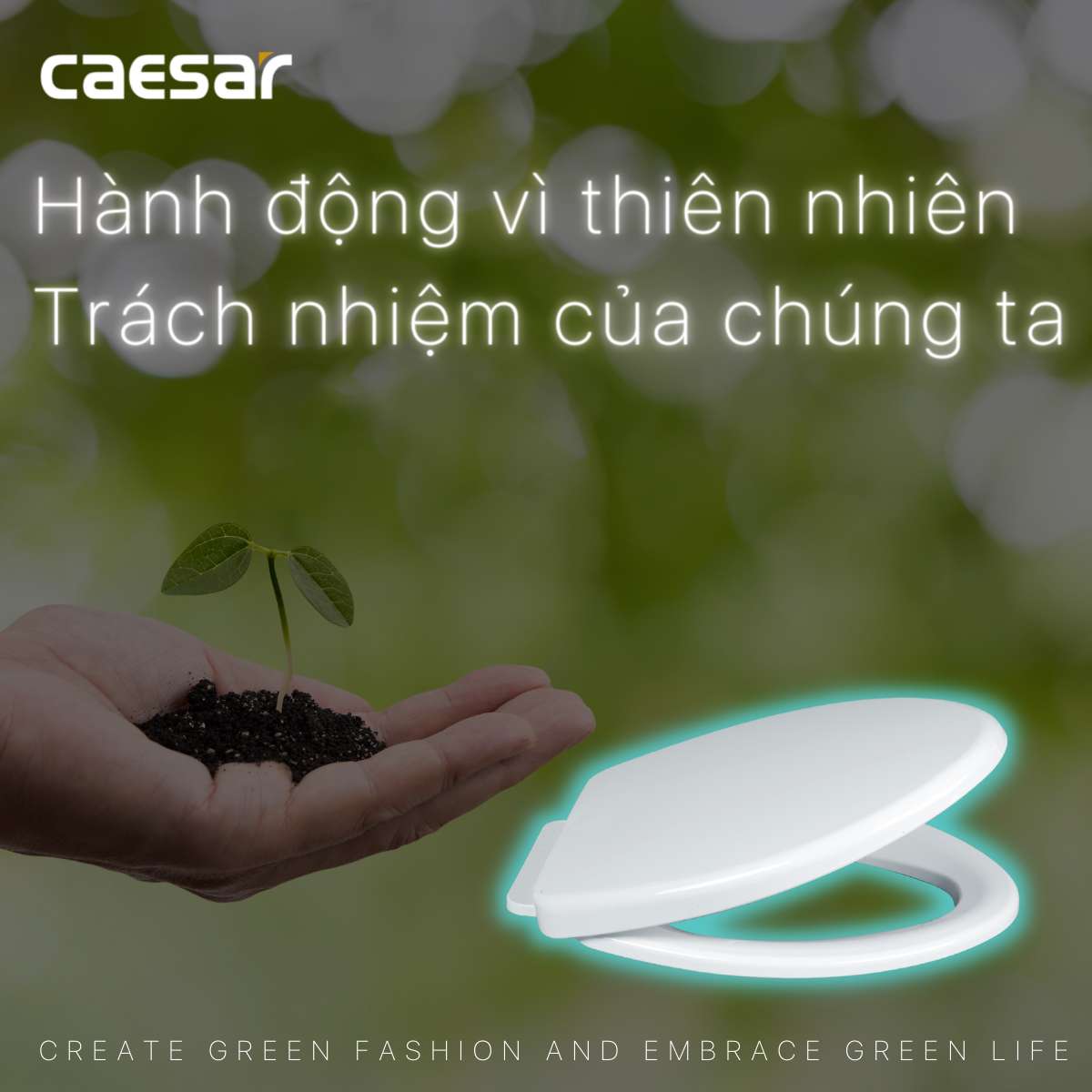 Nắp bồn cầu đóng êm Caesar MS220 - 5