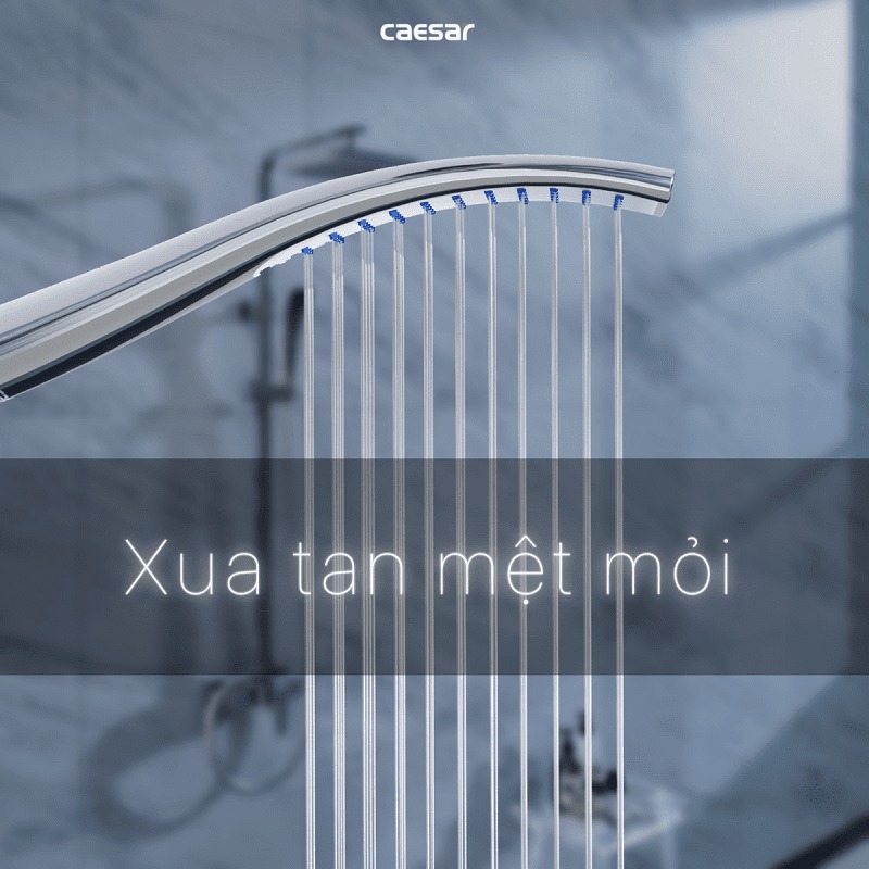 Bộ sen tắm cây nóng lạnh Caesar S648C - 11