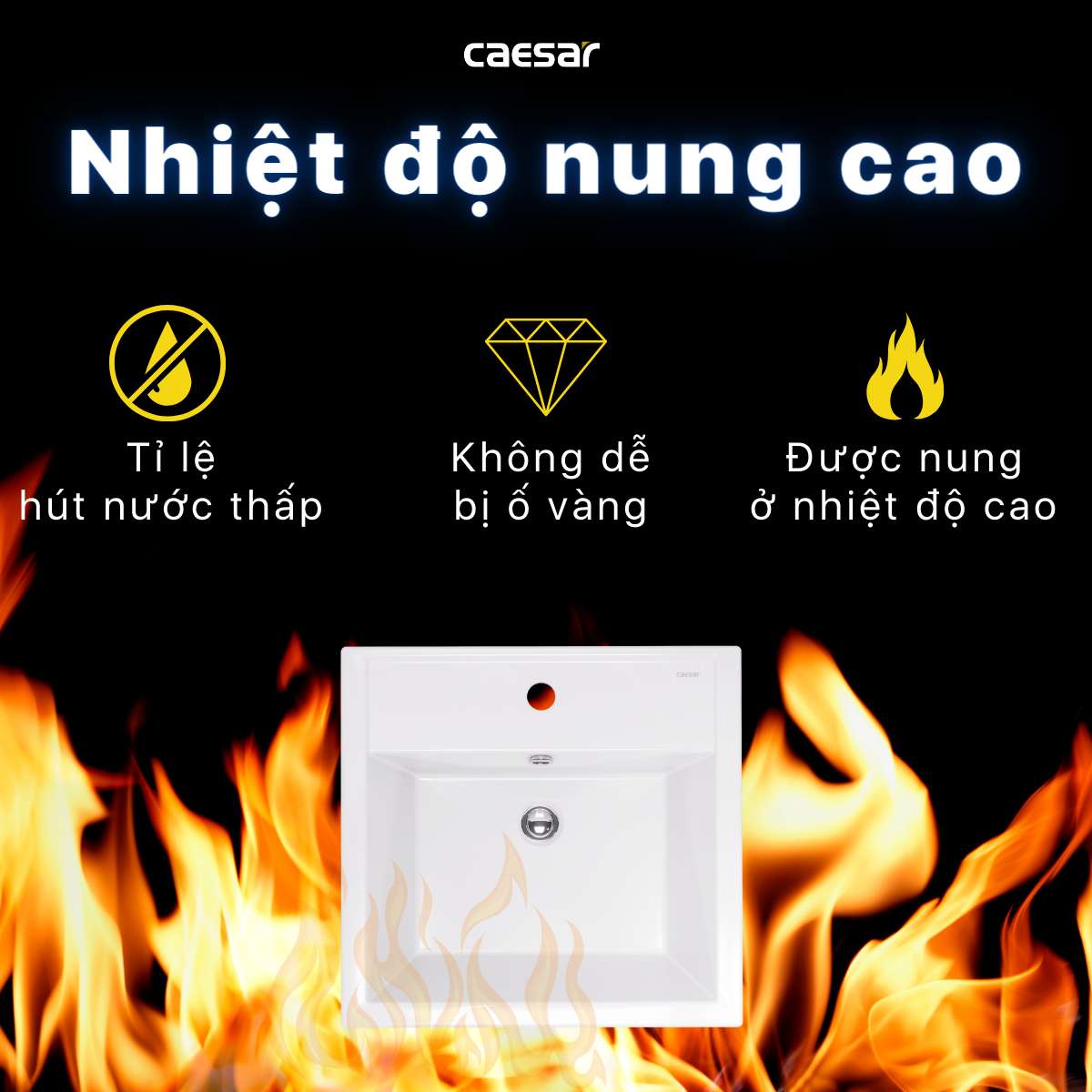 Chậu lavabo đặt bàn Caesar LF5236 - 15