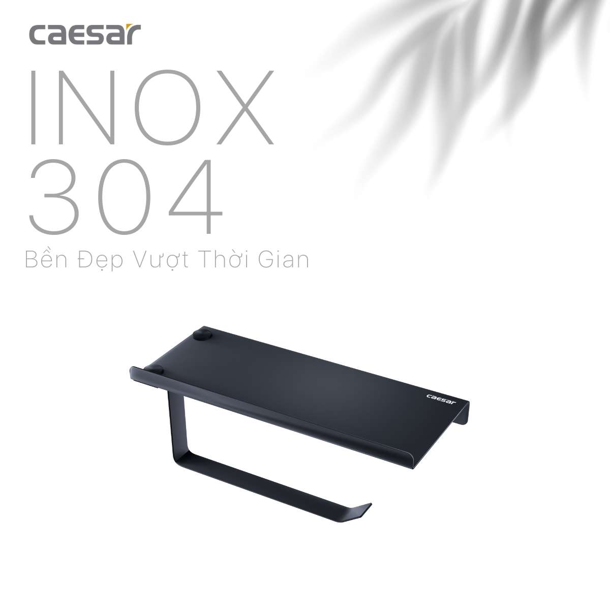 Lô đựng giấy vệ sinh đơn có kệ Caesar Q6334B - 12