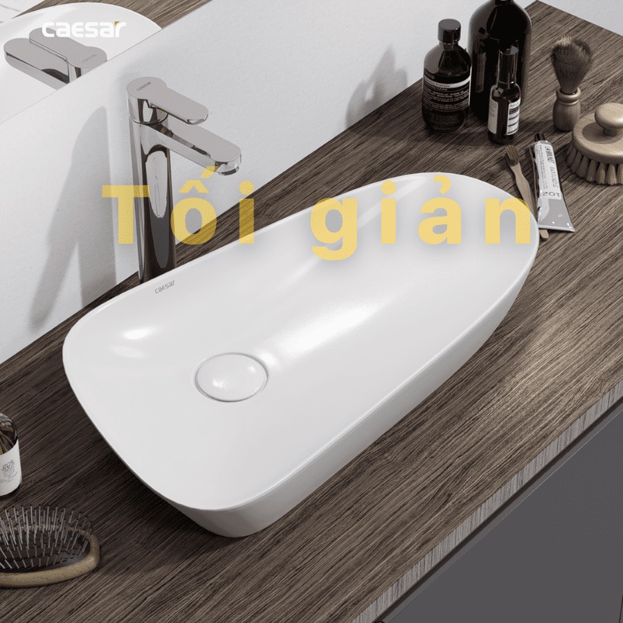 Chậu lavabo đặt bàn Caesar LF5260 - 19