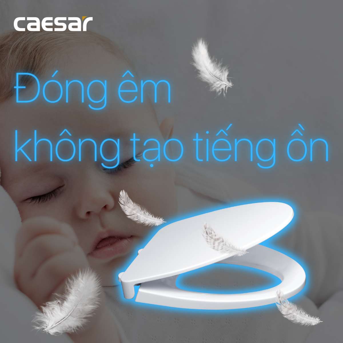 Nắp bồn cầu đóng êm Caesar M221 - 8