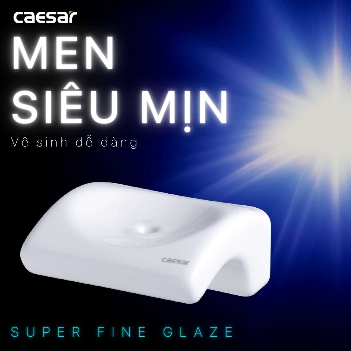 Kệ xà phòng sứ Caesar Q942 - 9