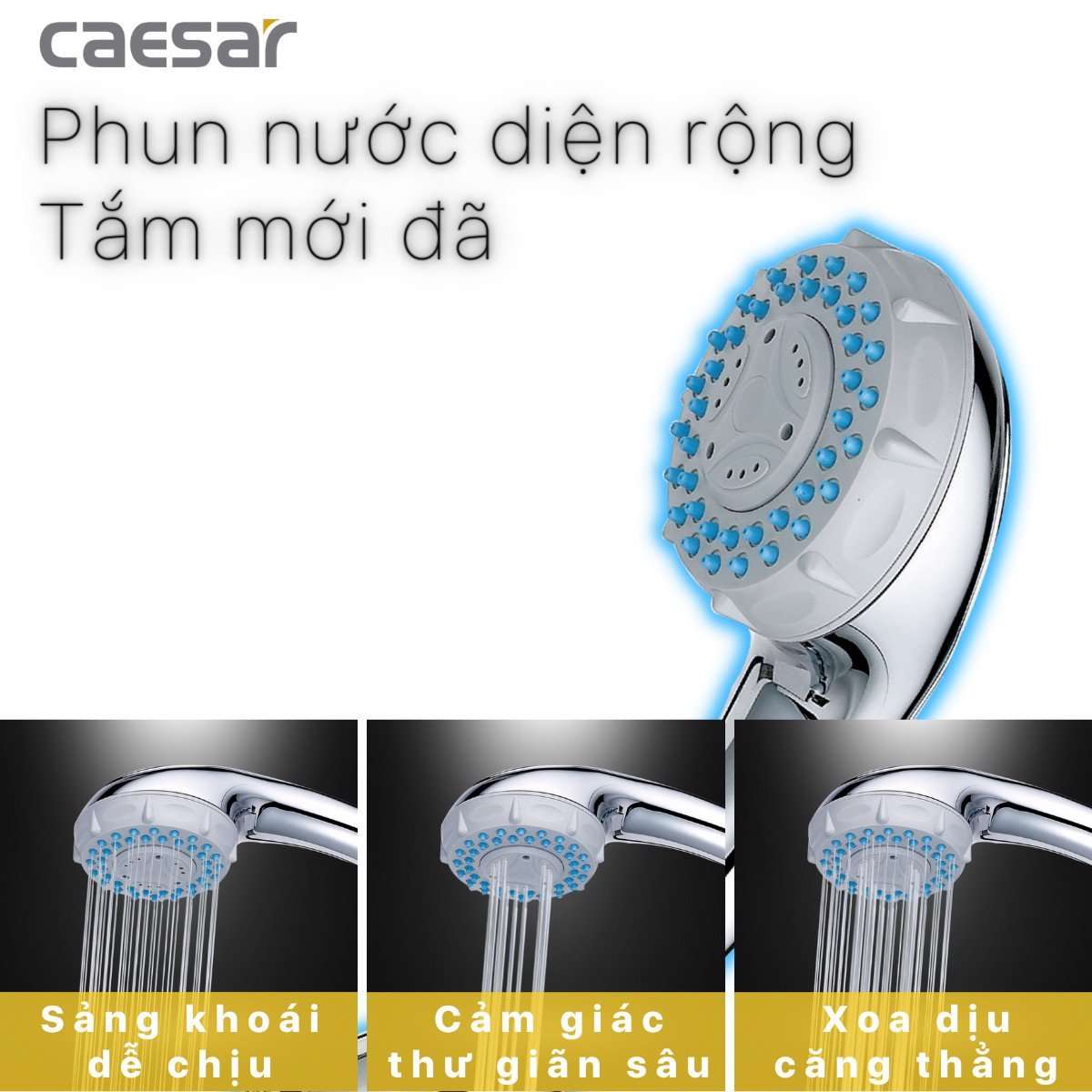 Tay sen tắm 3 chế độ Caesar SH335 - 5