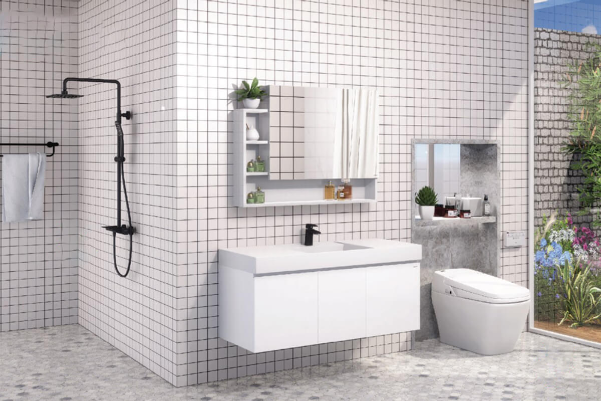 Combo thiết bị vệ sinh cao cấp Caesar CA1380H + LF5388 + EH05388AV + B390CBU + S688CB + EM01100V