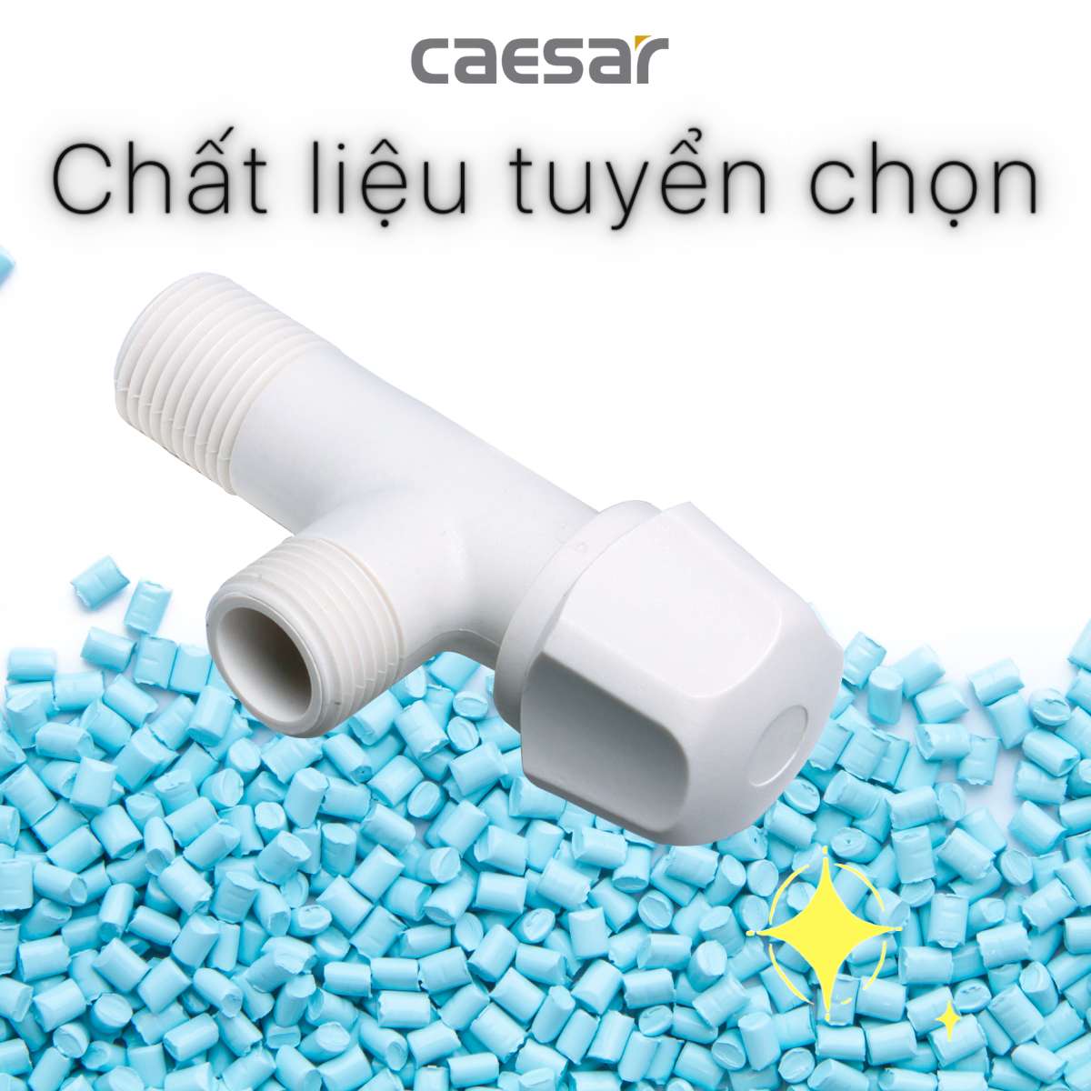Van vặn khóa chữ F nhựa - φ21 Caesar BF403P - 7