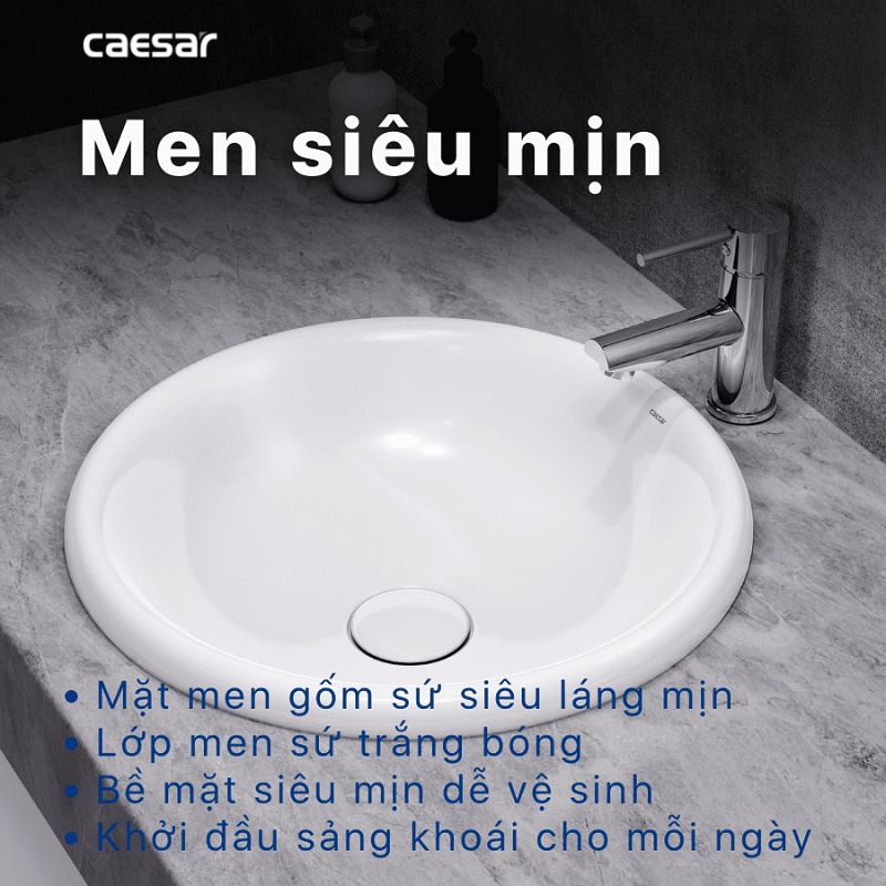 Chậu lavabo dương vành Caesar LF5016 - 7