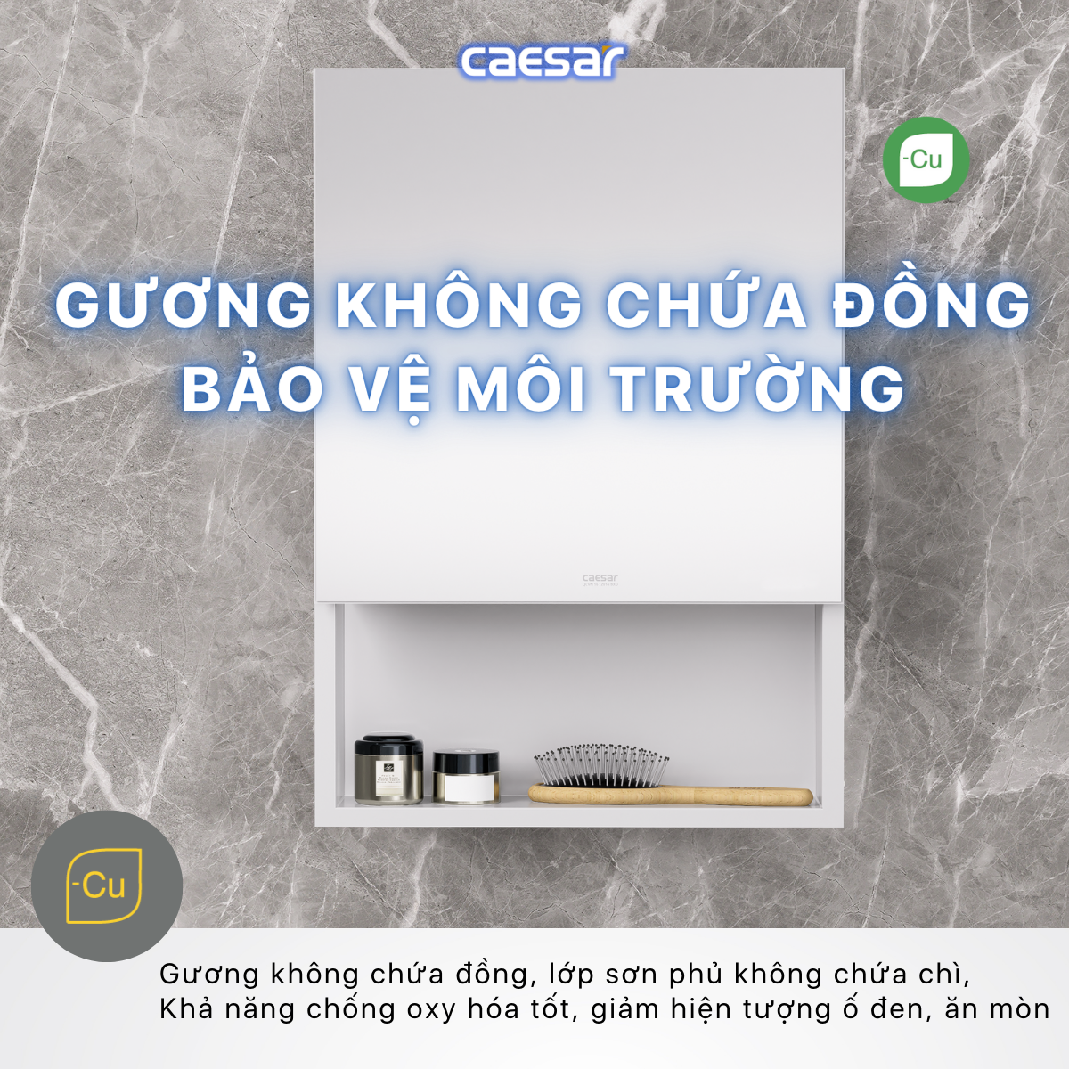 Tủ gương Caesar EM0145V - 11