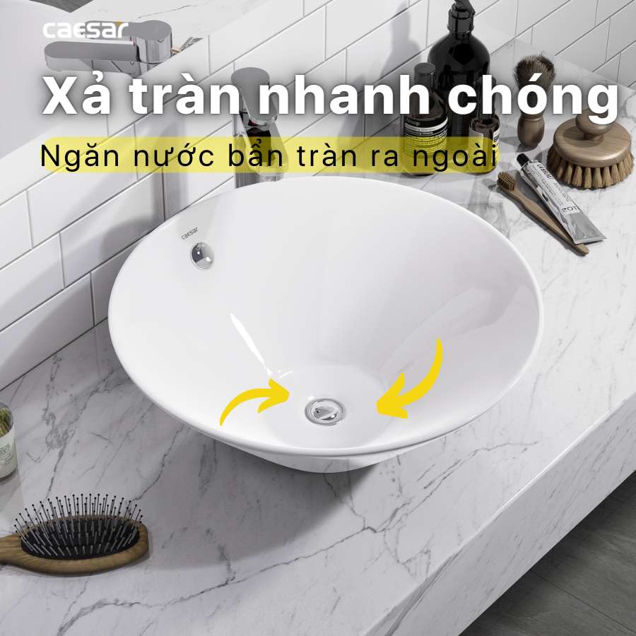 Chậu lavabo đặt bàn Caesar L5222 - 16