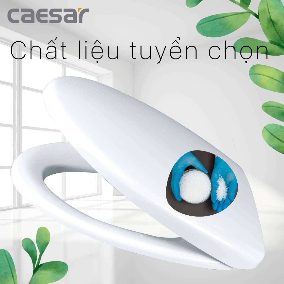 Nắp bồn cầu đóng êm Caesar M232 - 13