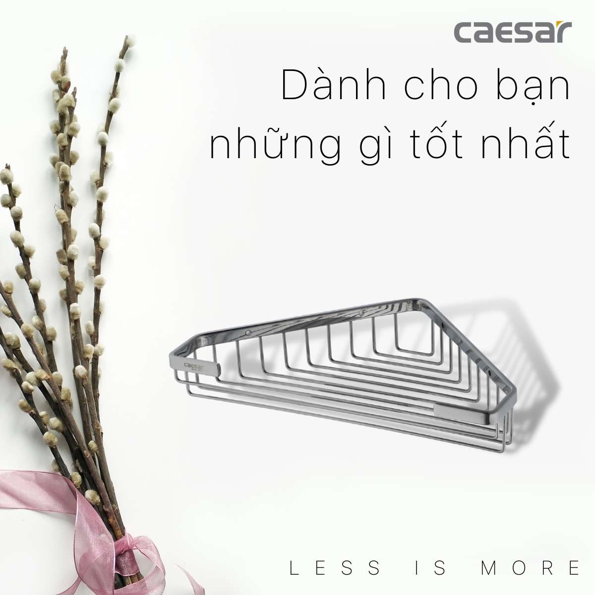 Kệ góc inox Caesar ST854 - 13