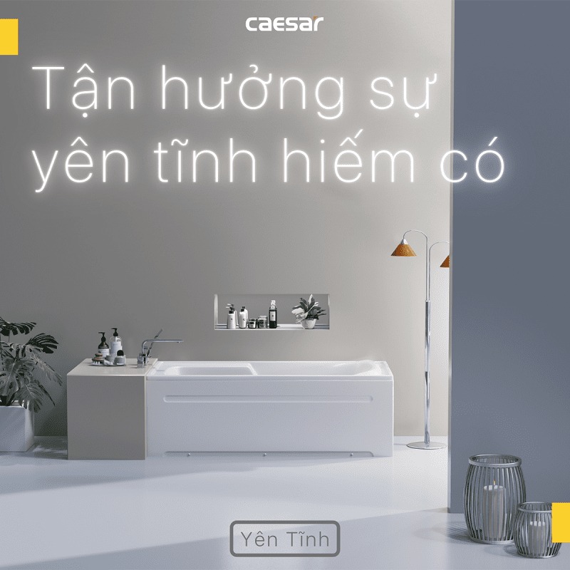 Bồn tắm chân yếm 1m6 Caesar AT0460L(R) - 6