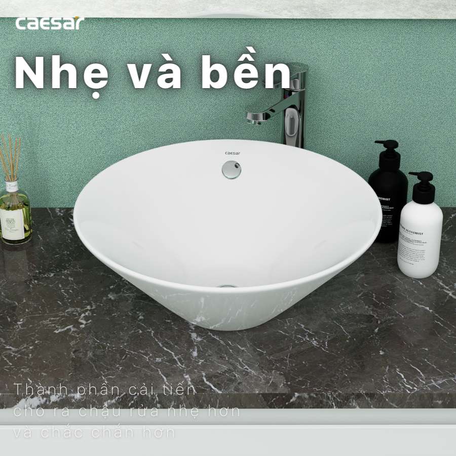 Chậu lavabo đặt bàn Caesar L5222 - 15
