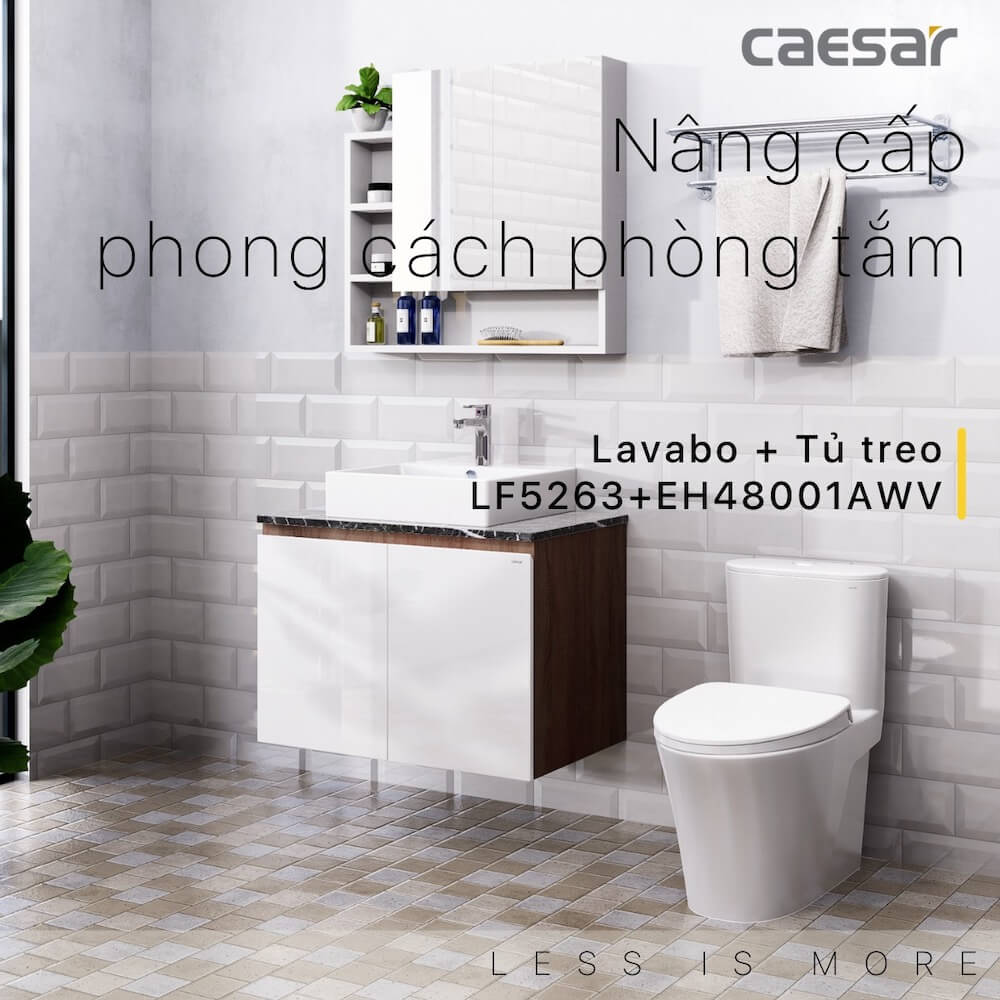 Tủ lavabo Caesar EH48001AWV - 2