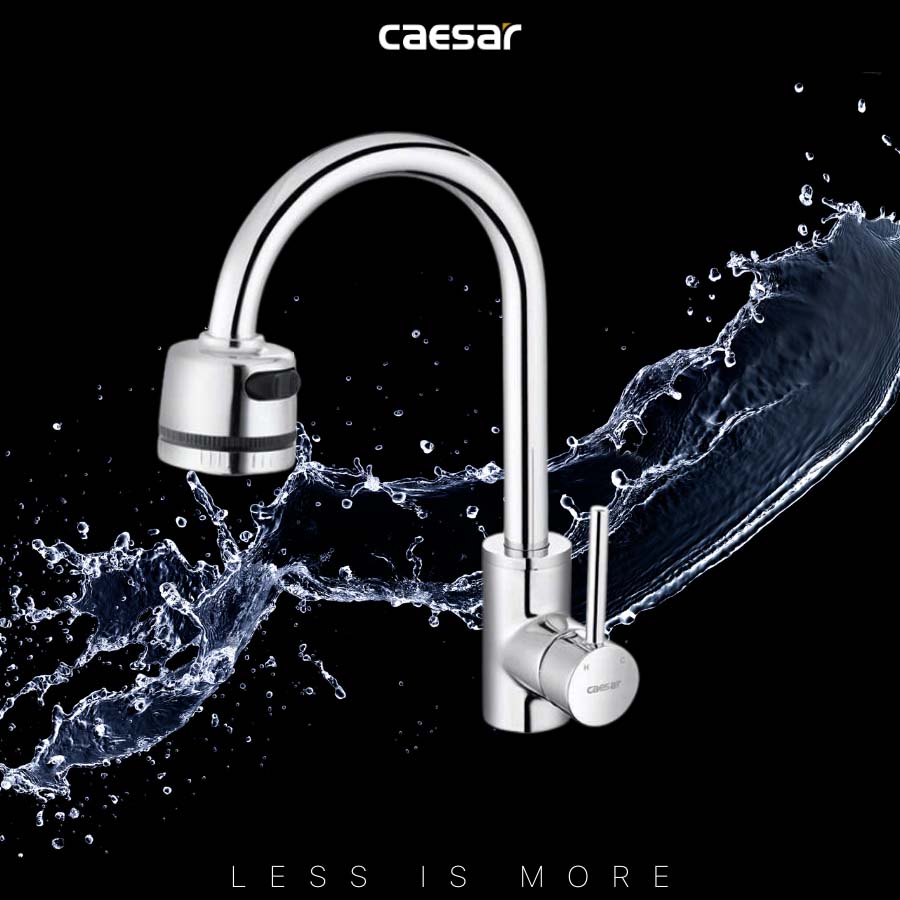 Vòi bếp nóng lạnh Caesar K695CV - 13
