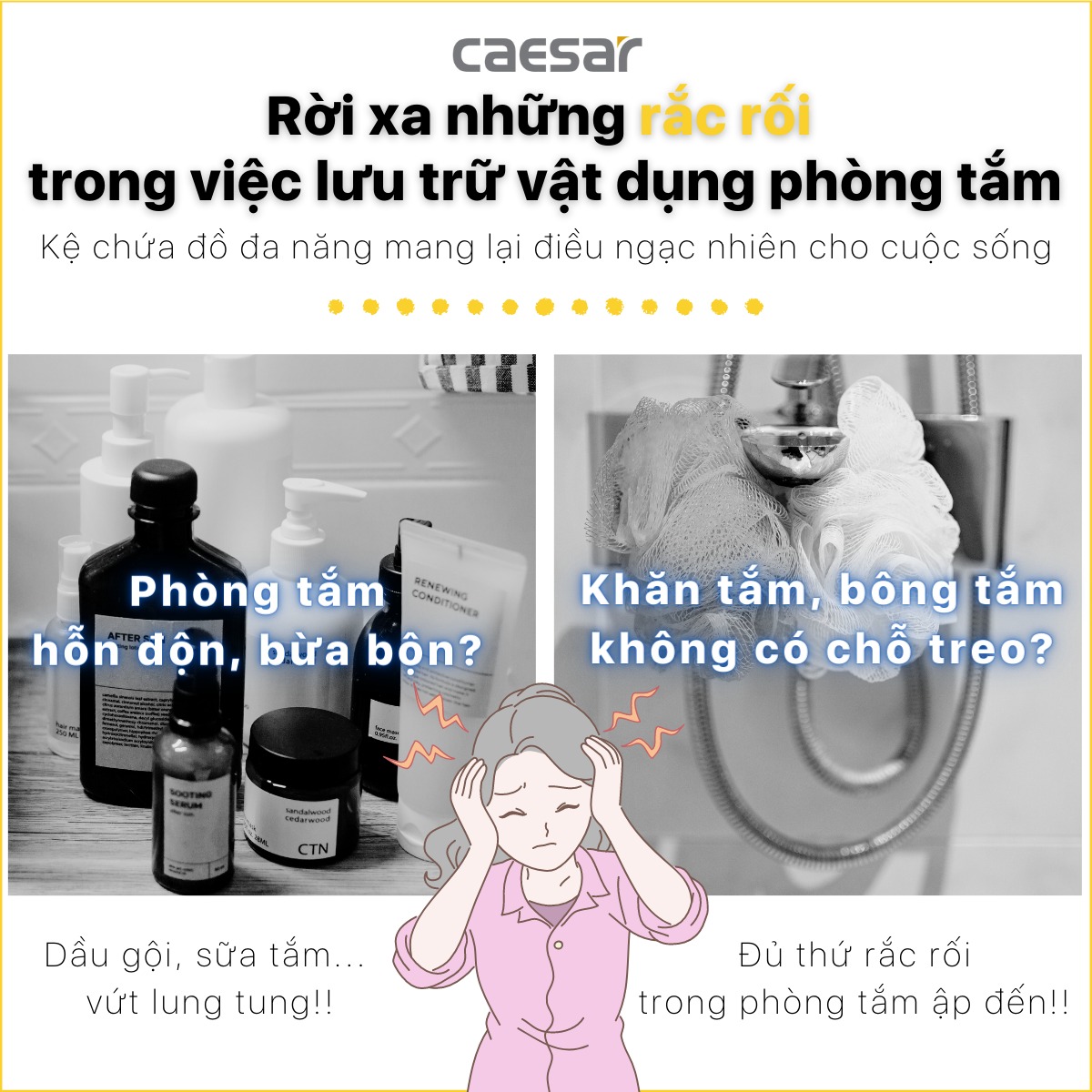 Sen cây tắm đứng Caesar BS127 - 5