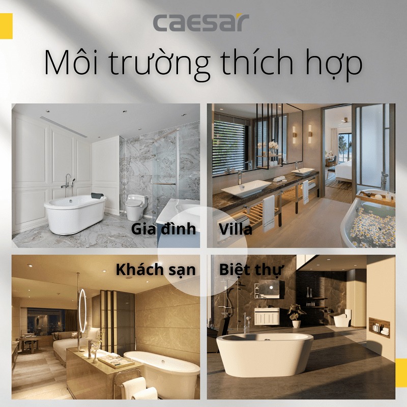 Bồn tắm đặt sàn 1m7 Caesar AT6270 - 5