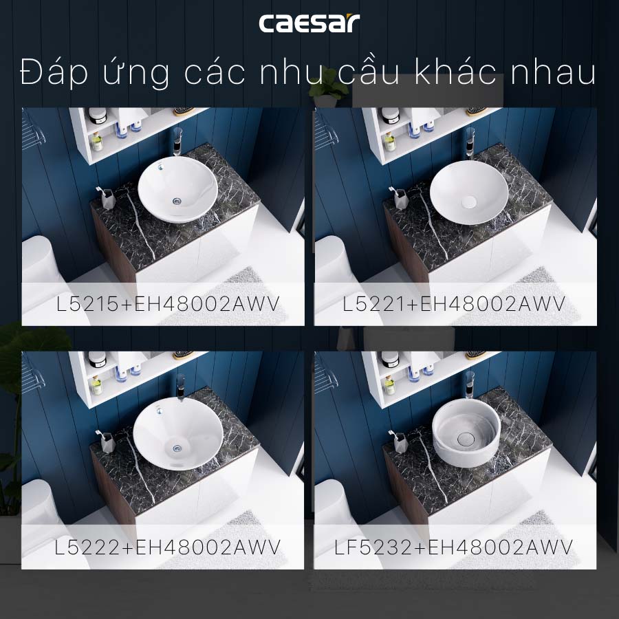 Bộ tủ lavabo Caesar L5262+EH48002AWV - 11