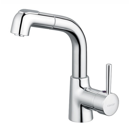 Vòi chậu lavabo dây rút nóng lạnh Caesar B900CU