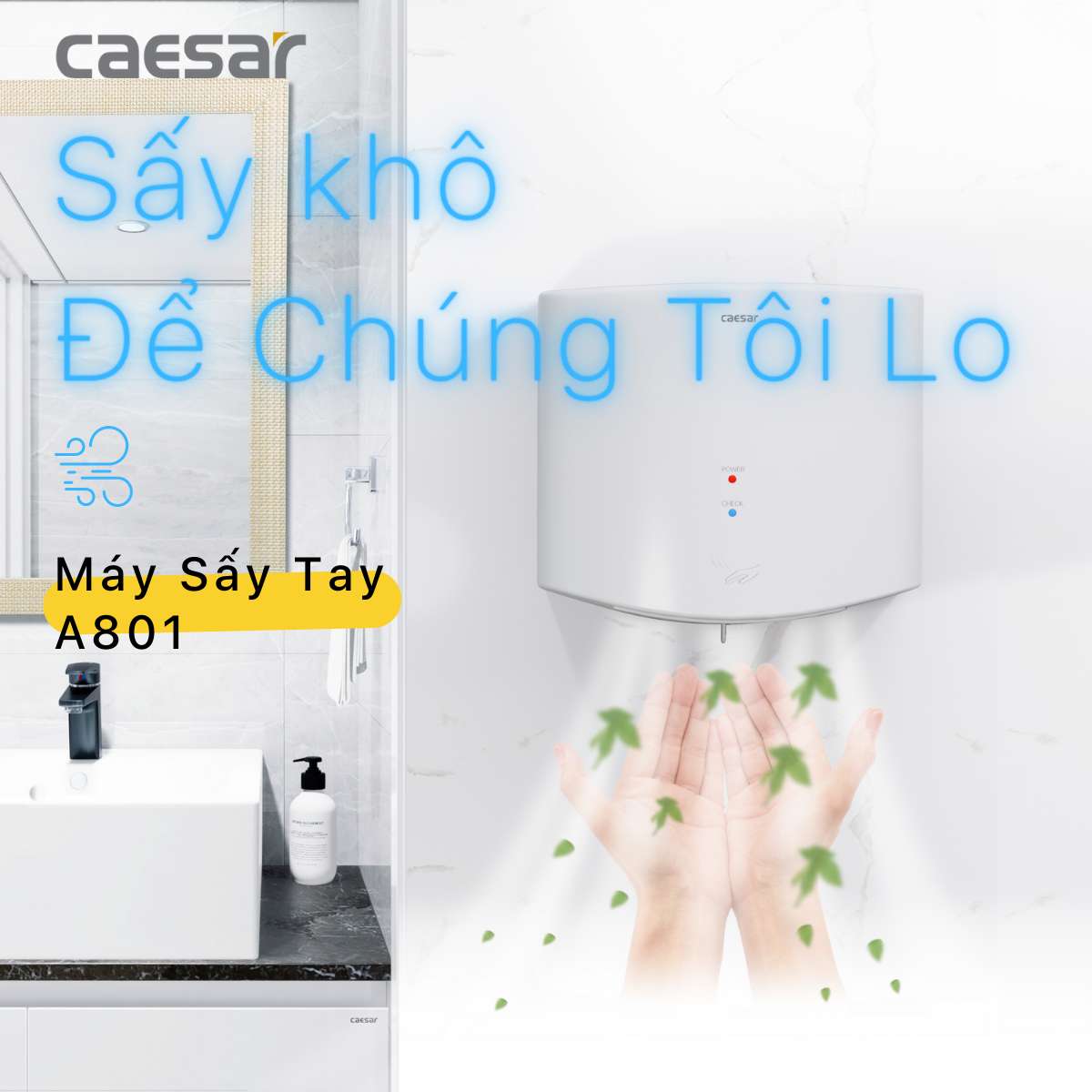 Máy sấy tay Caesar A801 - 4