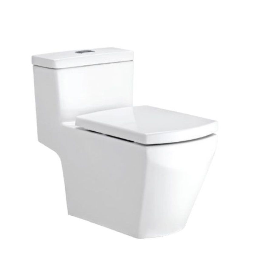 Bồn cầu 1 khối COTTO C107137 nắp đóng êm Grand Tetragon