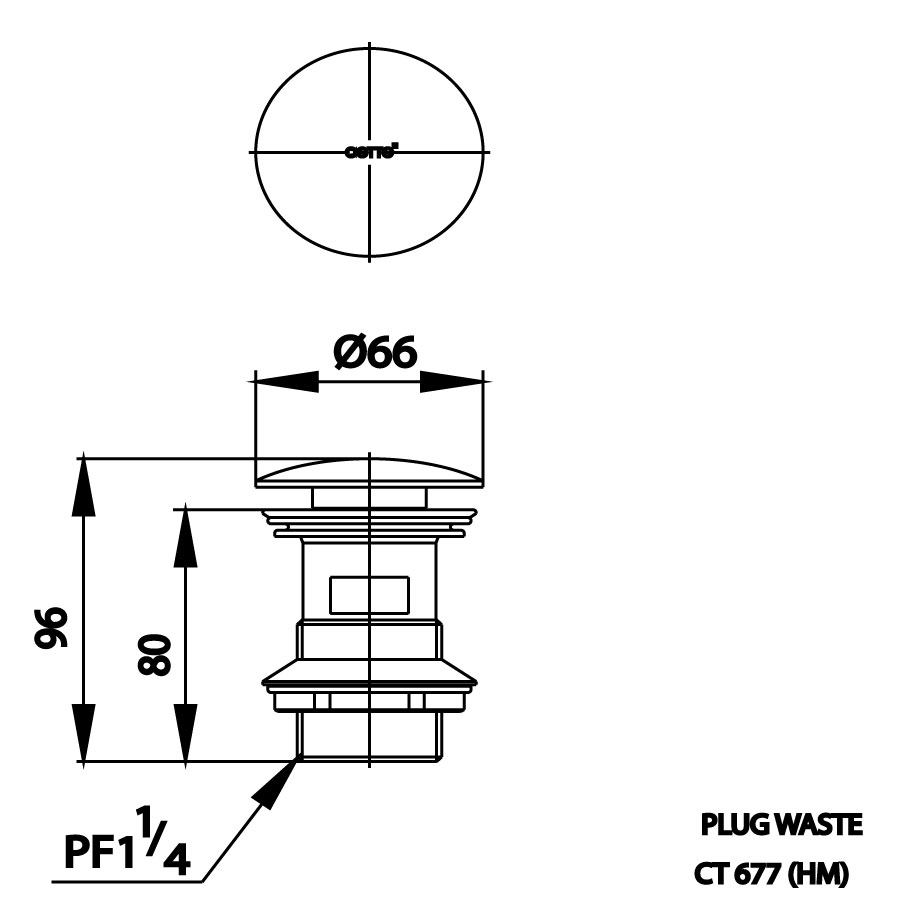 Bộ xả nhấn COTTO CT677