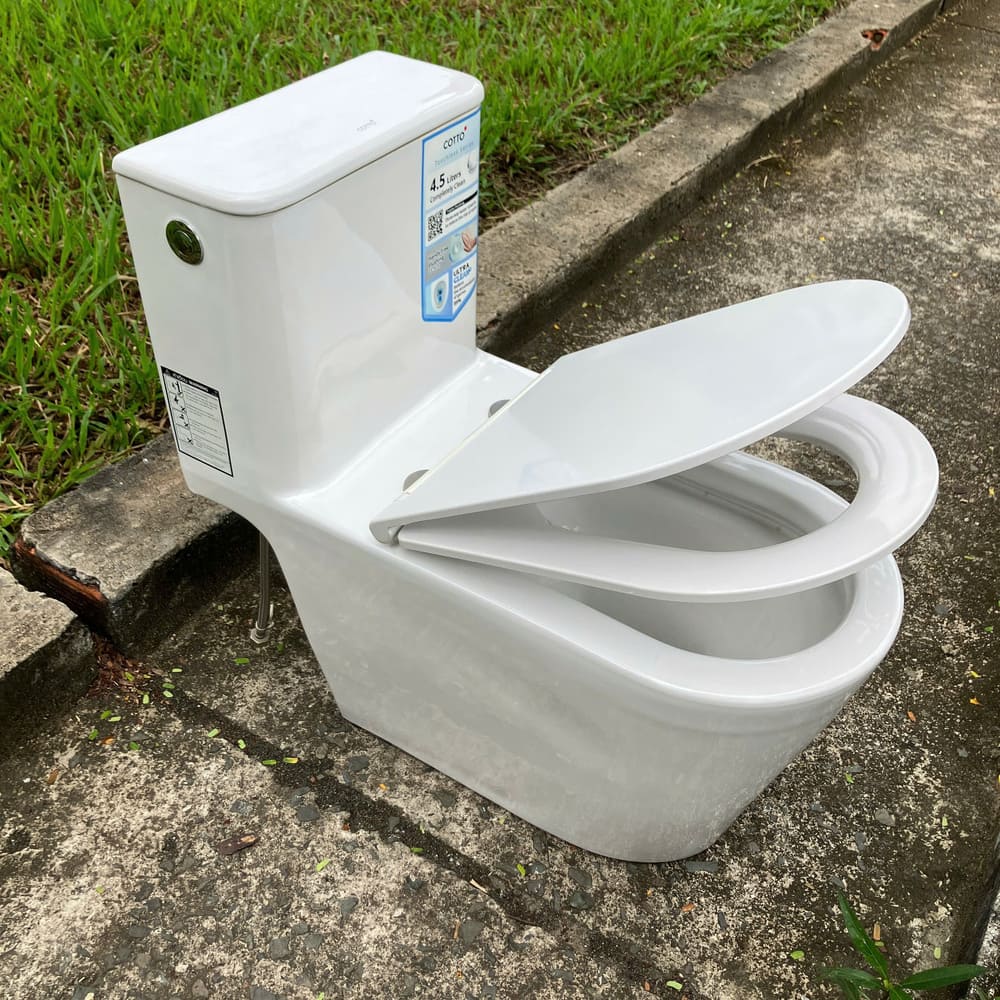 Bồn cầu 1 khối COTTO C103357 nắp êm dòng Simply Connect - 6