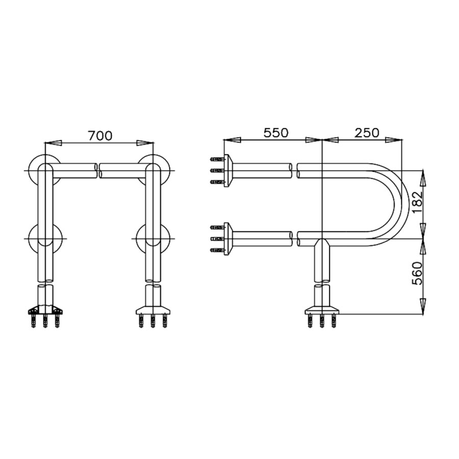 Thanh tay vịn COTTO CT796 Handrail cho người tàn tật