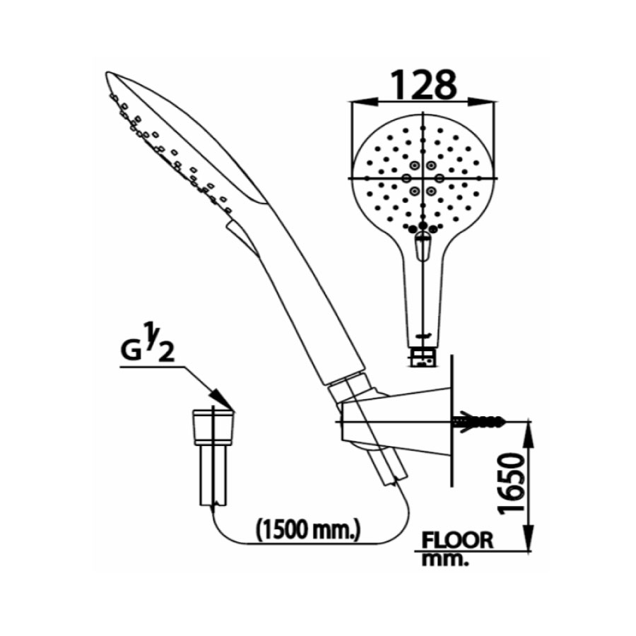 Tay sen tắm COTTO Z88(HM) 3 chức năng - 2
