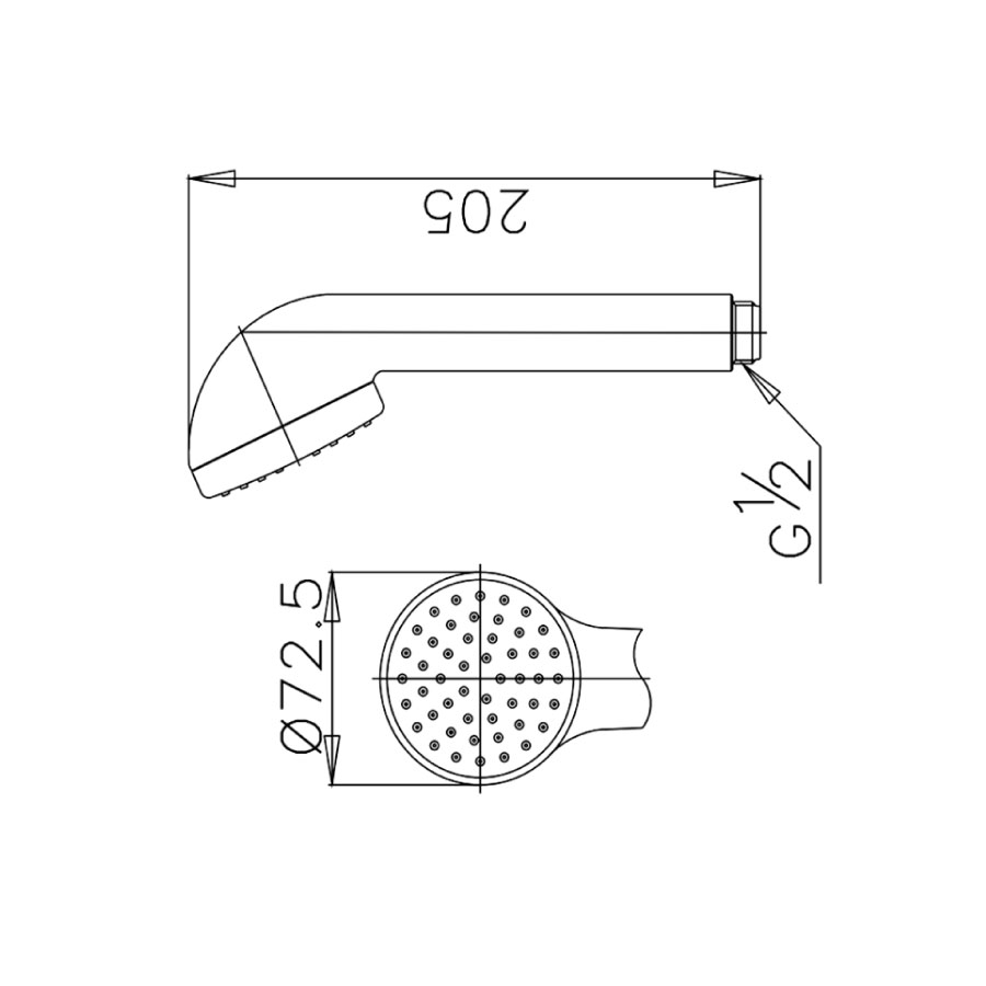 Tay sen tắm COTTO S17V(HM) 1 chức năng - 2