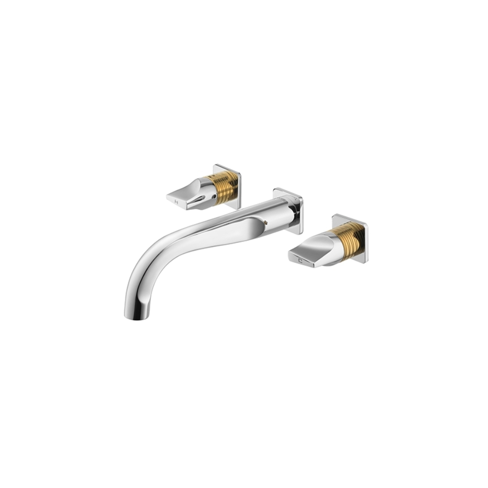 Vòi chậu lavabo COTTO CT2283C46 / BLGR / CG nóng lạnh gắn tường Crescent